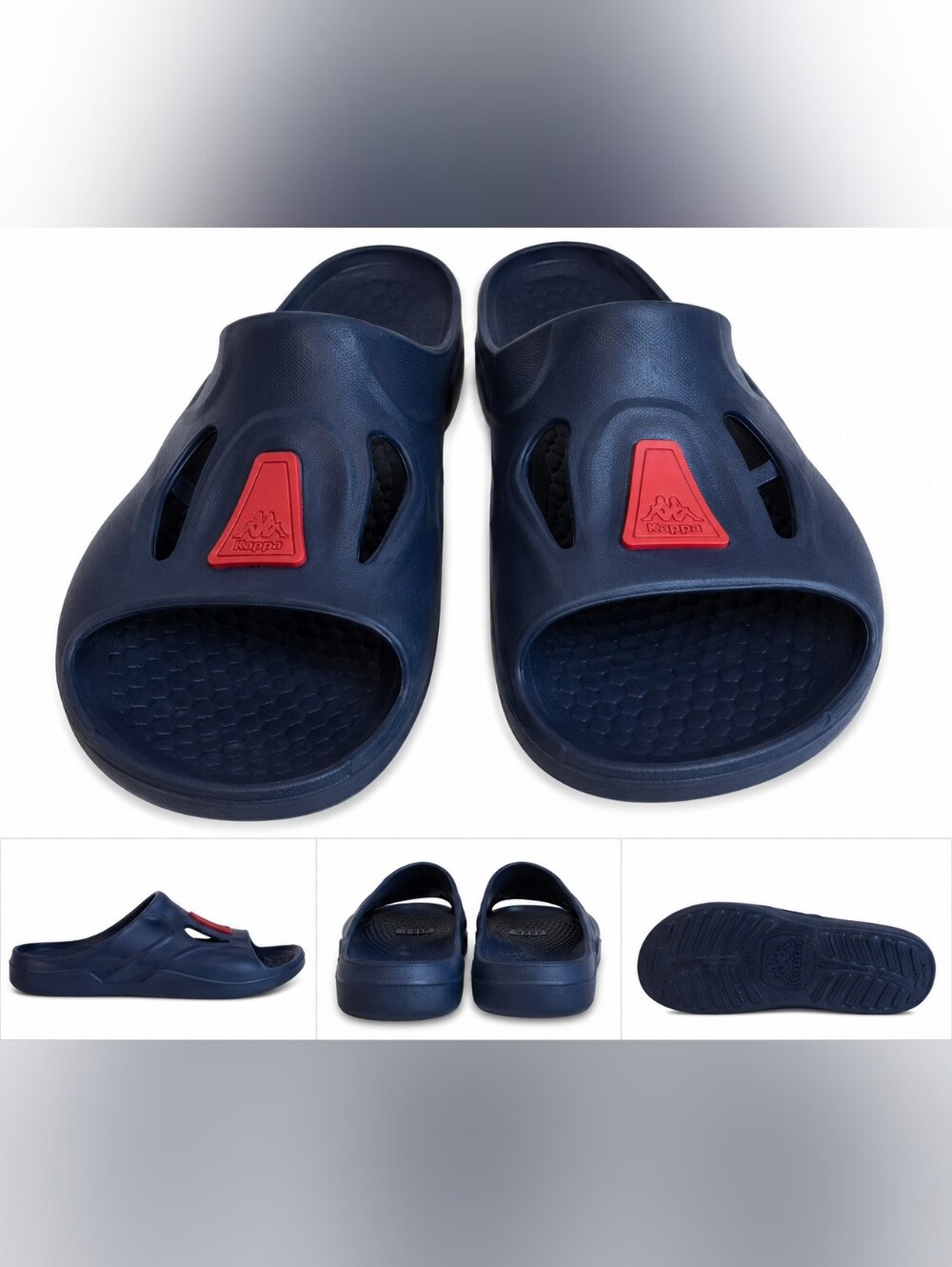 Size 43 Kappa Red and Blue Sandals for Casual Slip on